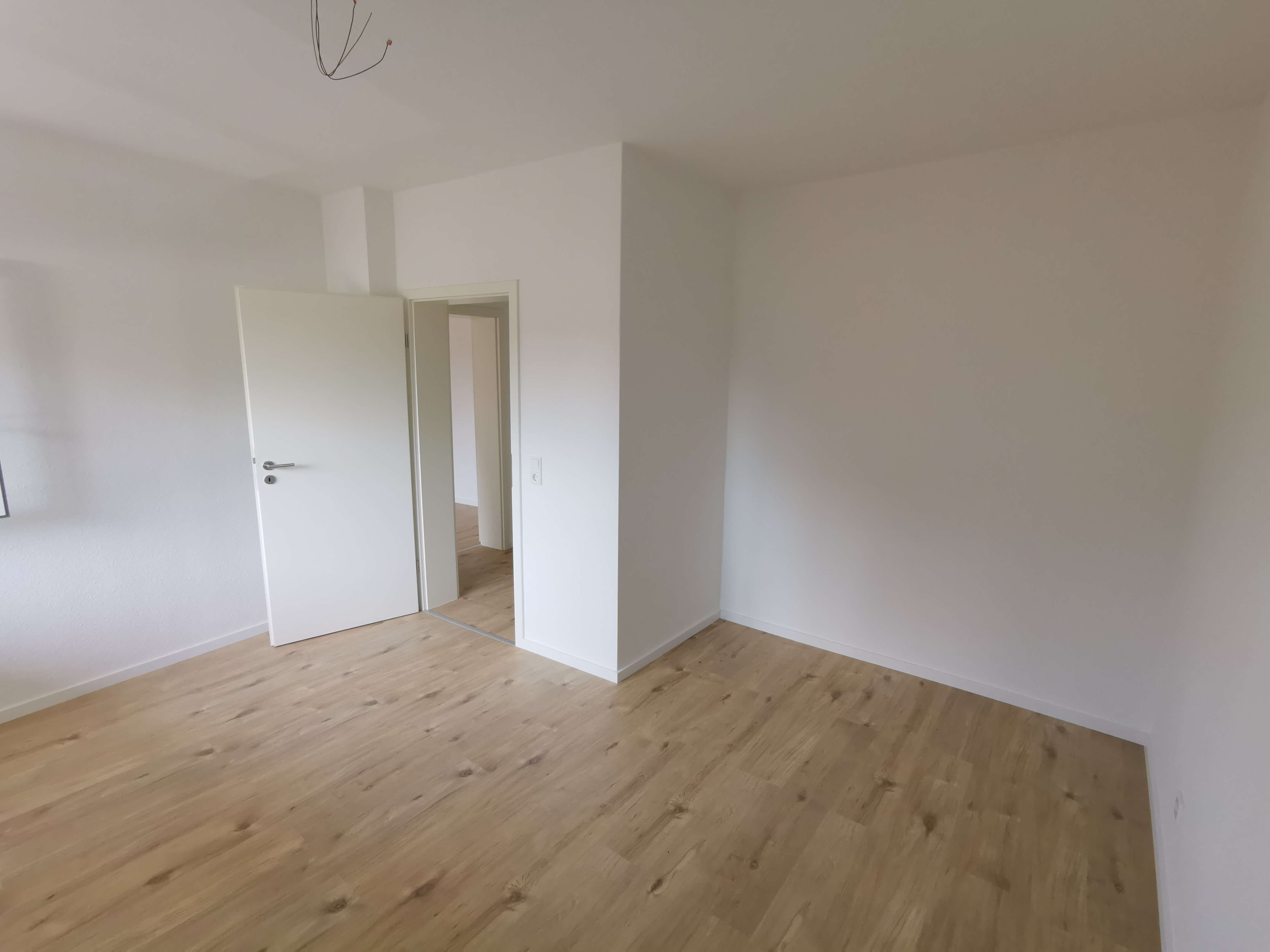 Saniertes Schlafzimmer